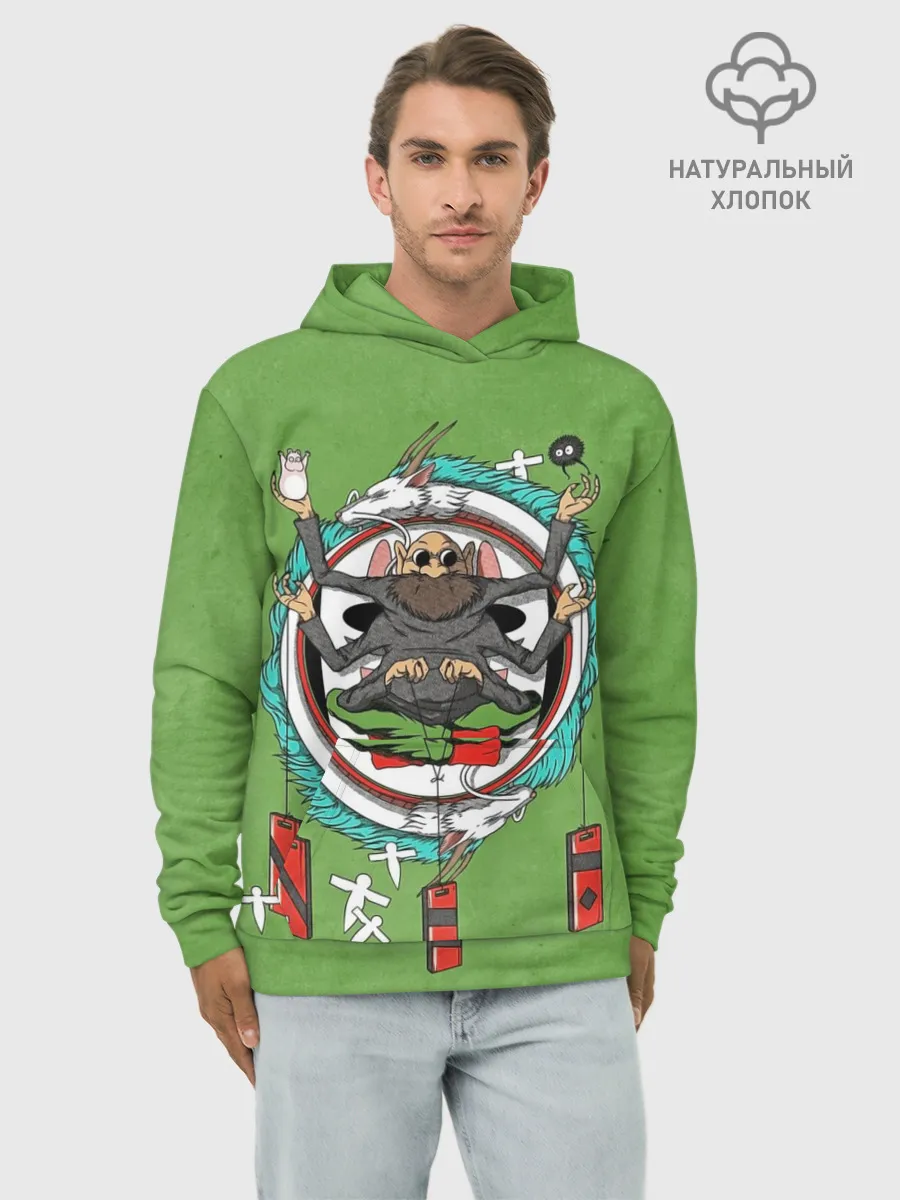 Худи мужской база хлопок / Дедушка Камадзи