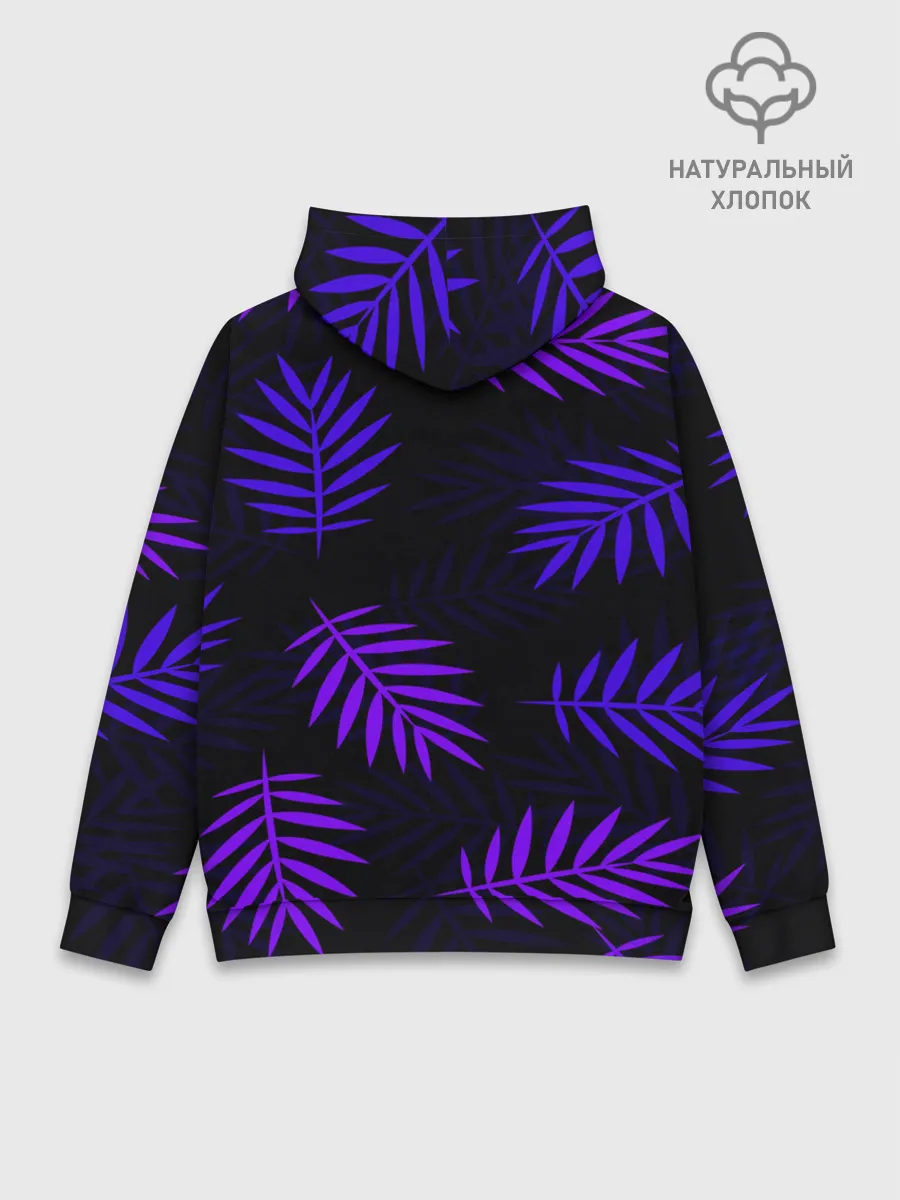 Худи мужской база хлопок / НЕОНОВЫЕ ТРОПИКИ