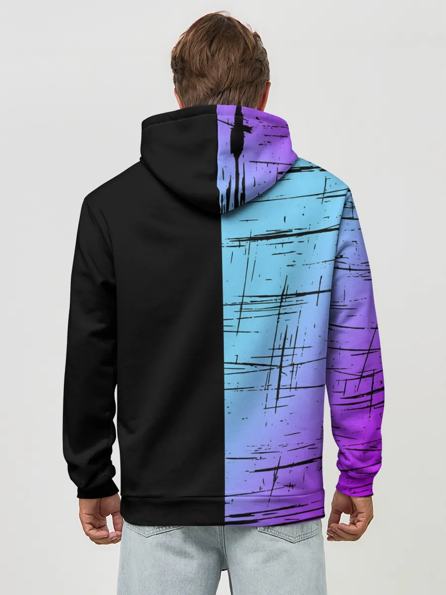 Худи мужской база хлопок / FORTNITE MARSHMELLO.