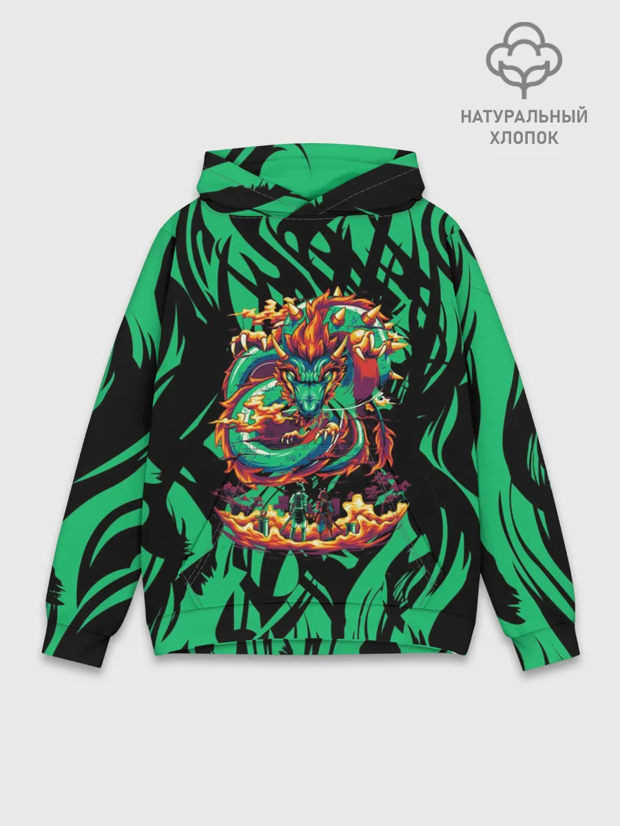 Худи мужской база хлопок / Dragon | Дракон