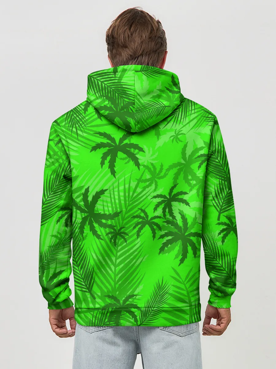 Худи мужской база хлопок / ПАЛЬМЫ | ЛЕТО | TROPICAL