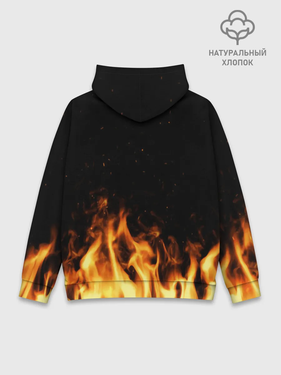 Худи мужской база хлопок / Огонь