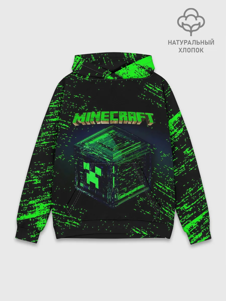 Худи мужской база хлопок / MINECRAFT