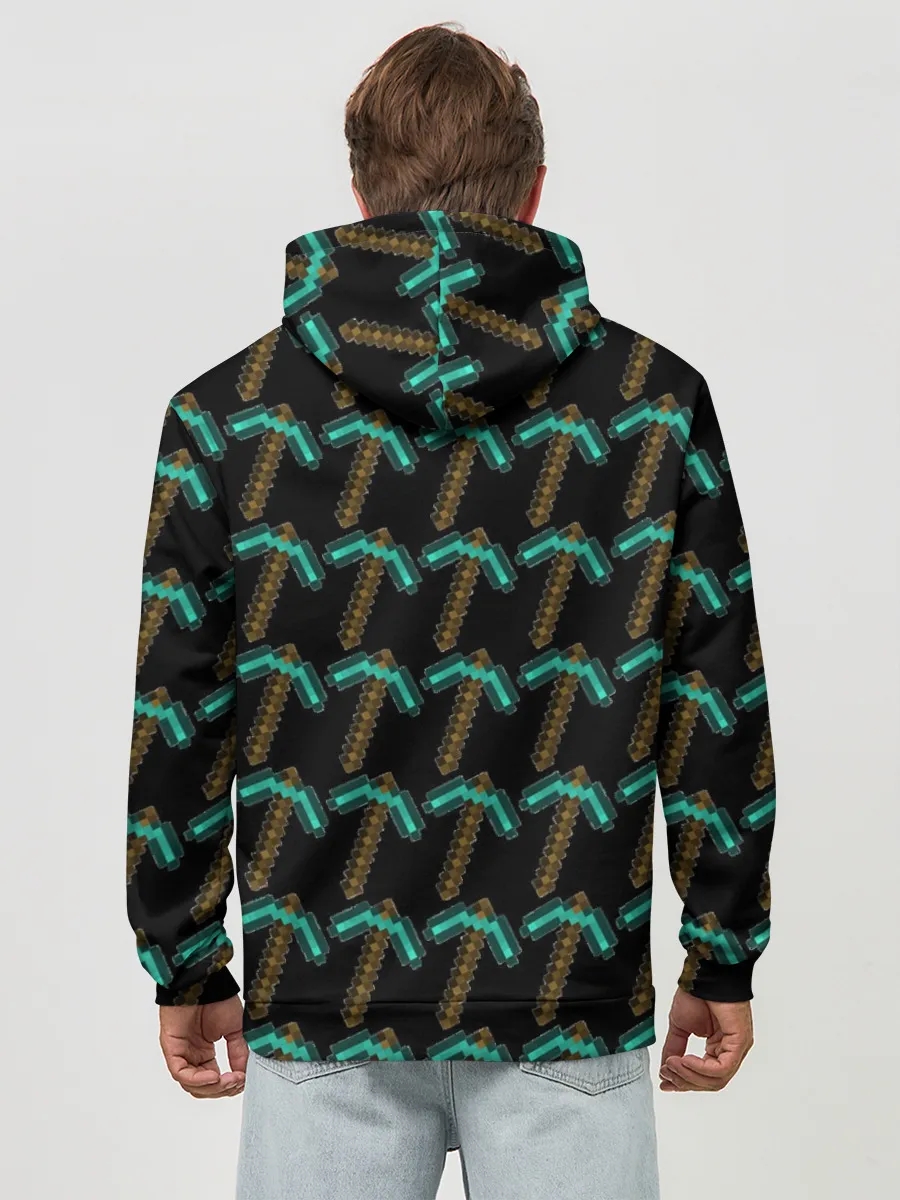 Худи мужской база хлопок / Майнкрафт кирка