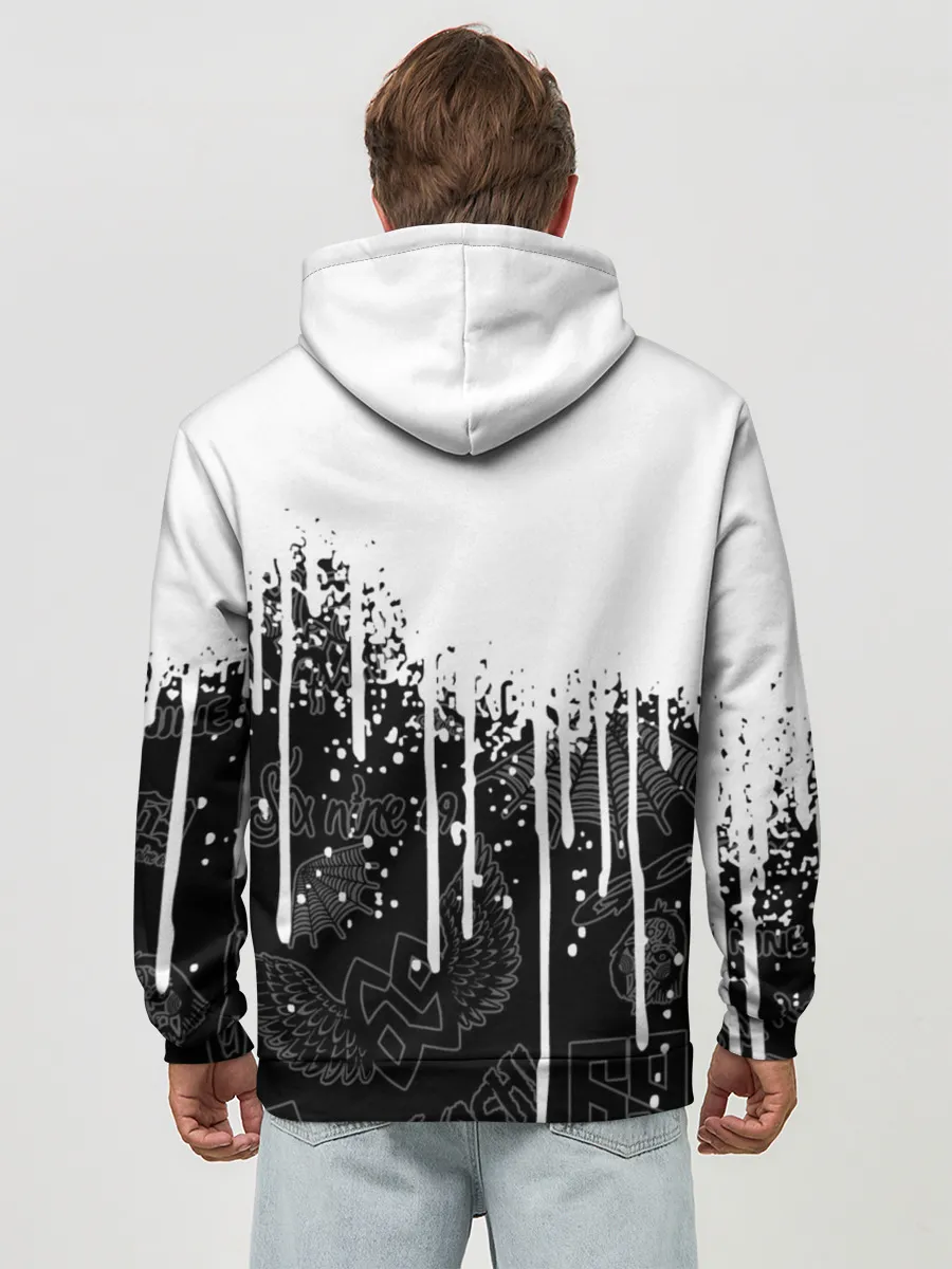 Худи мужской база хлопок / 6ix9ine.