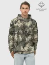 Худи мужской база хлопок / Off Road камуфляж