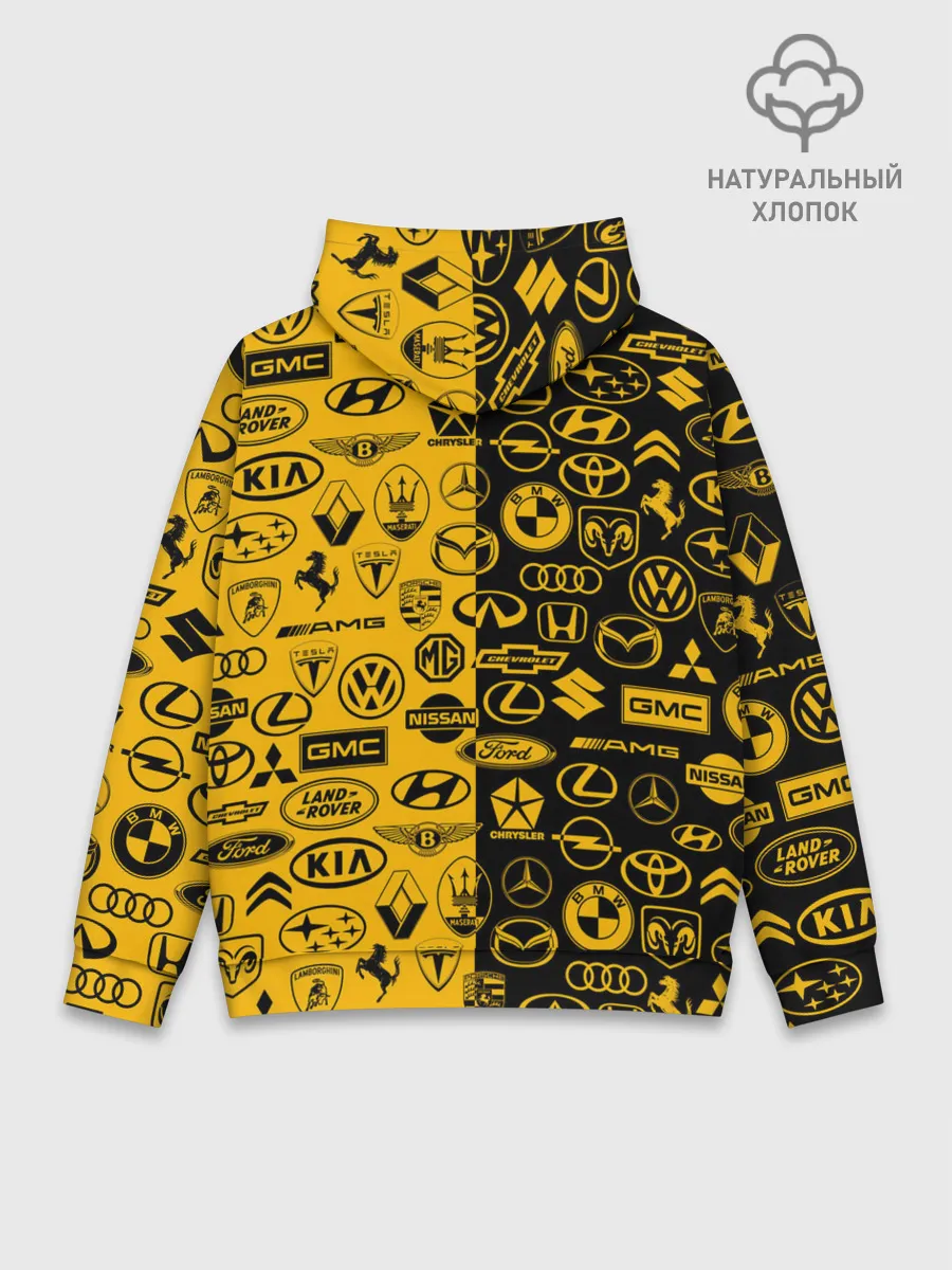 Худи мужской база хлопок / ЛОГОТИПЫ АВТО