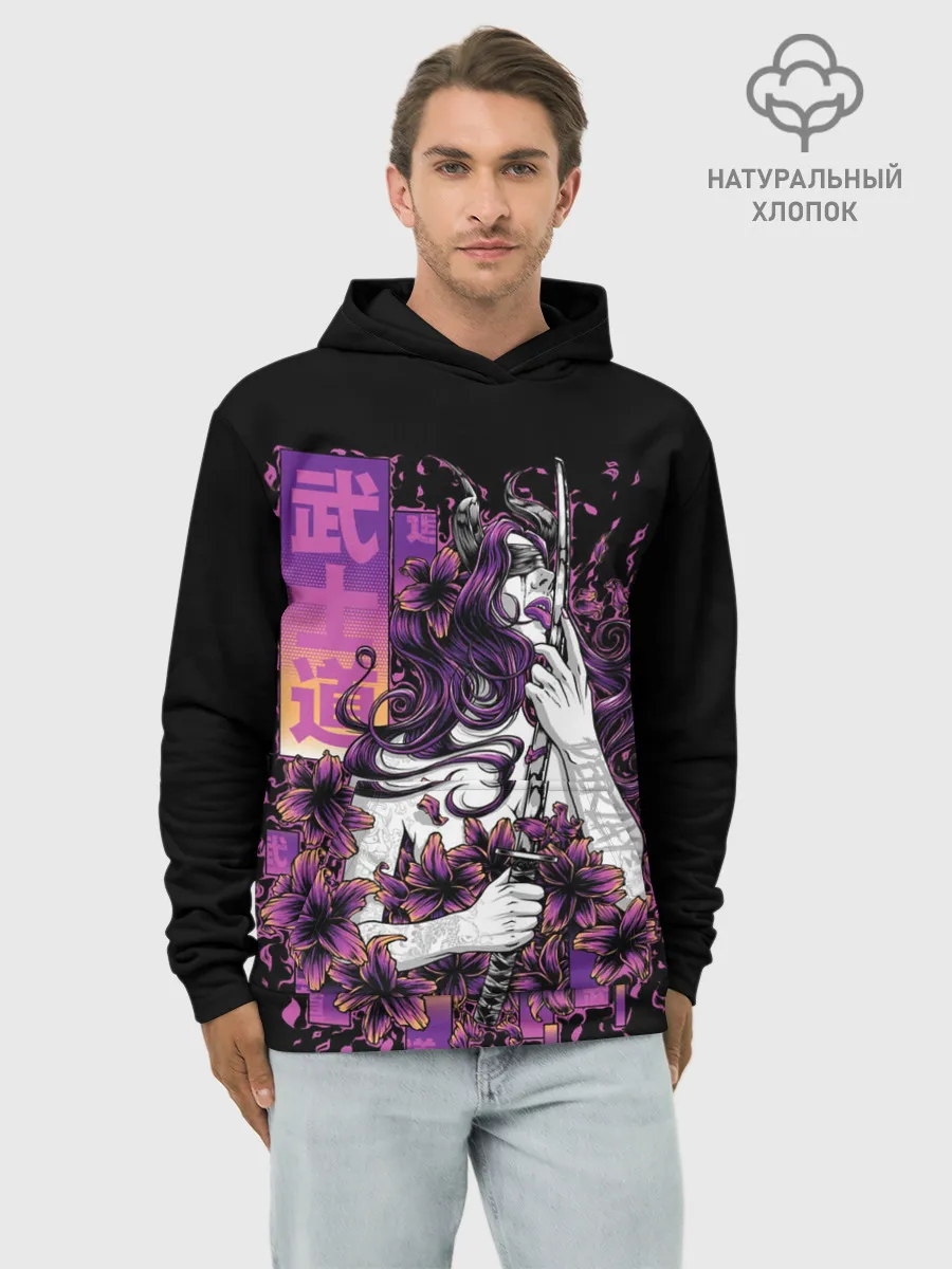 Худи мужской база хлопок / Катана