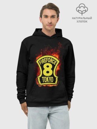 Худи мужской база хлопок / Fire Force - Tokyo