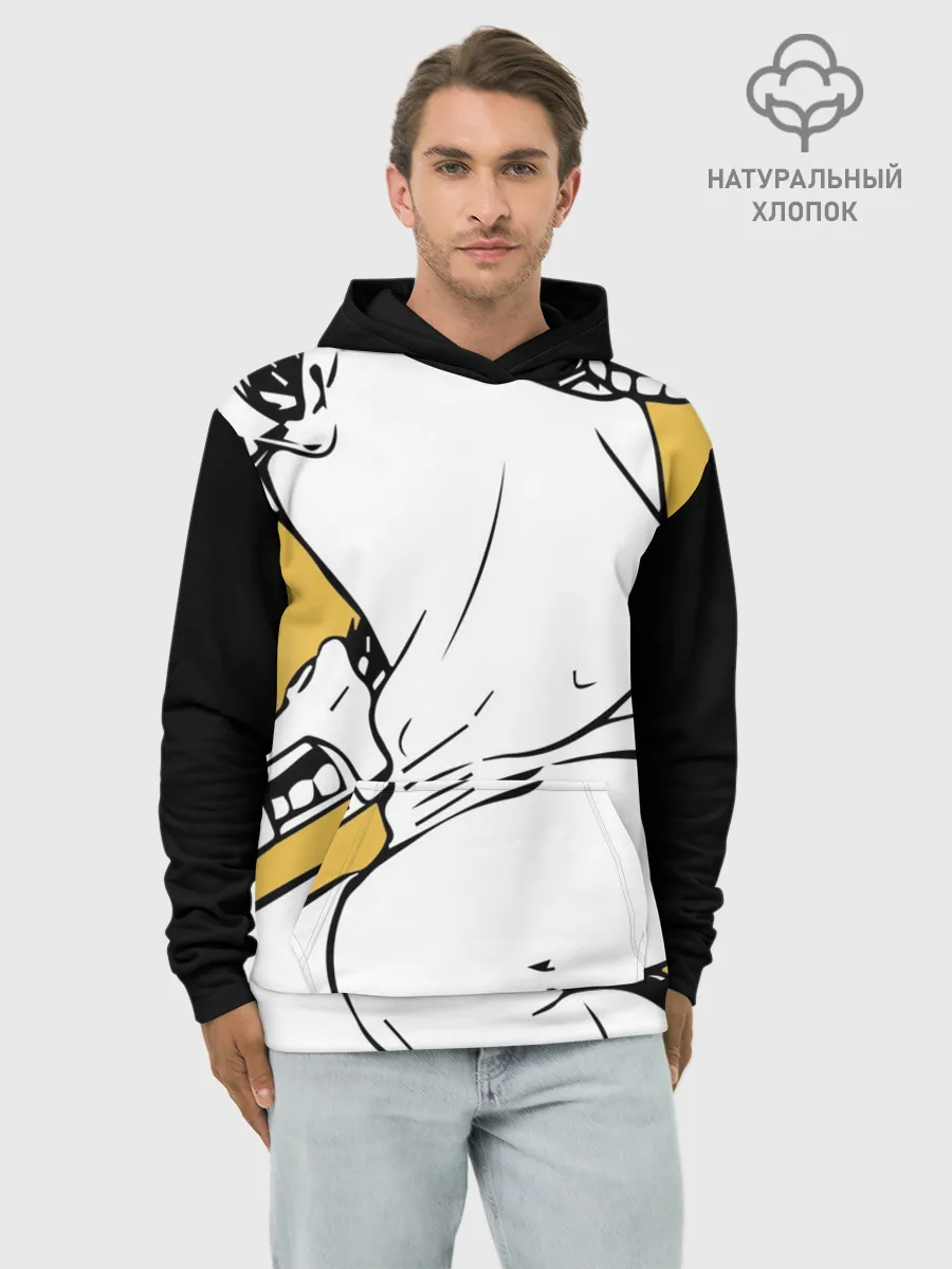 Худи мужской база хлопок / Генос One Punch Man