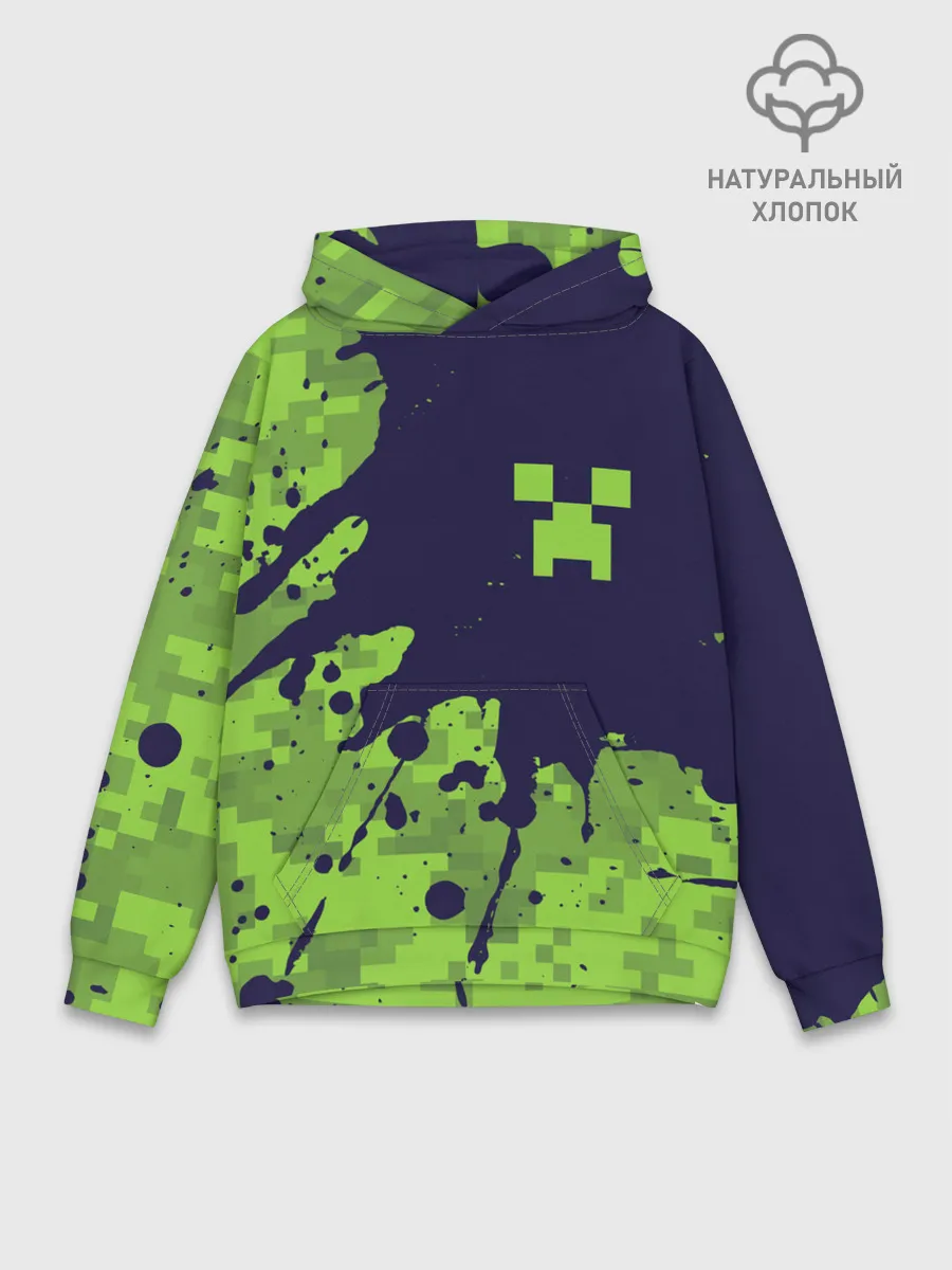 Худи мужской база хлопок / MINECRAFT / МАЙНКРАФТ