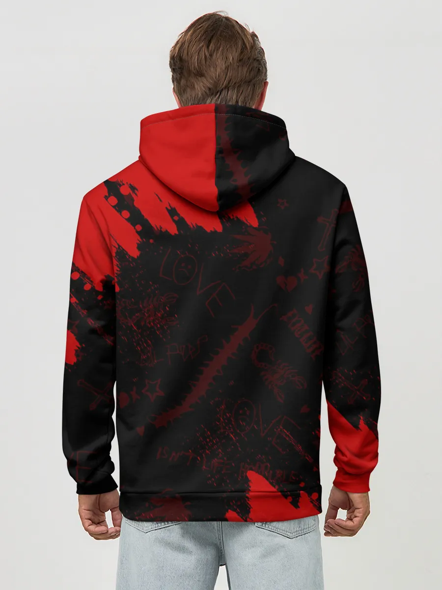 Худи мужской база хлопок / LIL PEEP / ЛИЛ ПИП