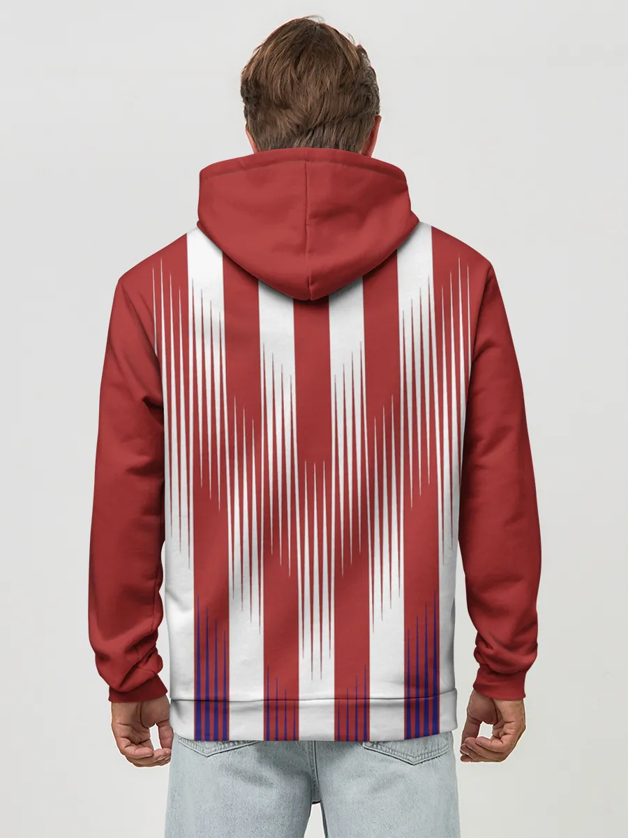 Худи мужской база хлопок / Форма Атлетико Мадрид