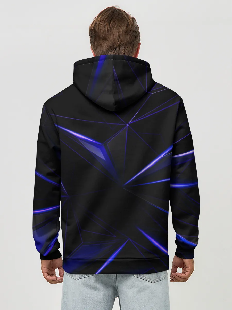 Худи мужской база хлопок / HEXAGON | BLUE