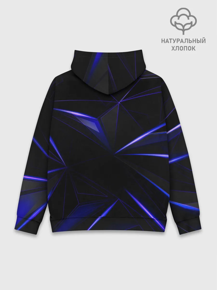 Худи мужской база хлопок / HEXAGON | BLUE