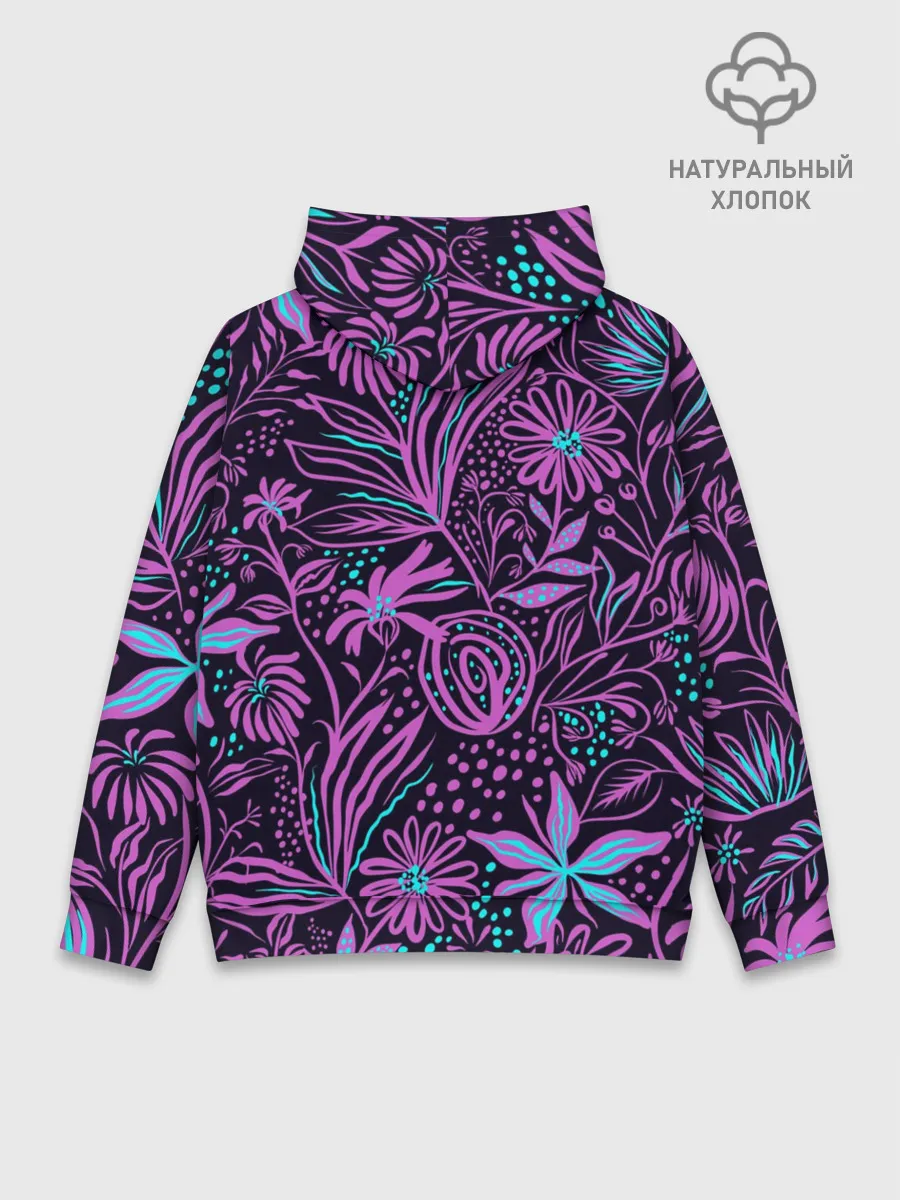 Худи мужской база хлопок / Лев | Флора