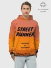 Худи мужской база хлопок / Street runner