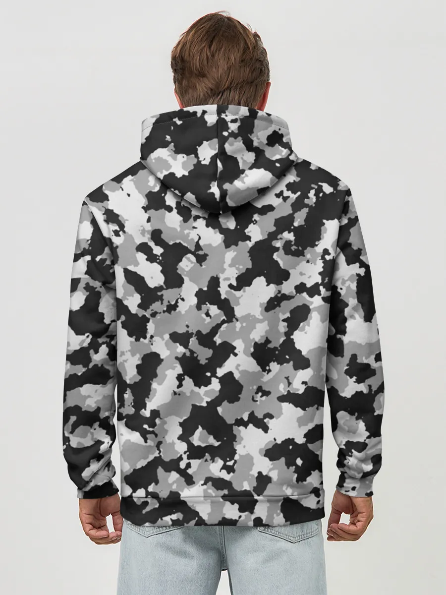 Худи мужской база хлопок / Камуфляж | ЧБС