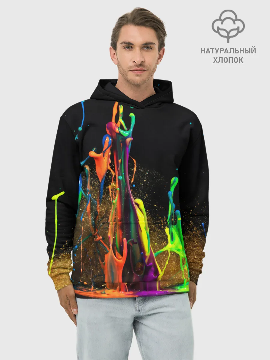 Худи мужской база хлопок / КРАСКИ