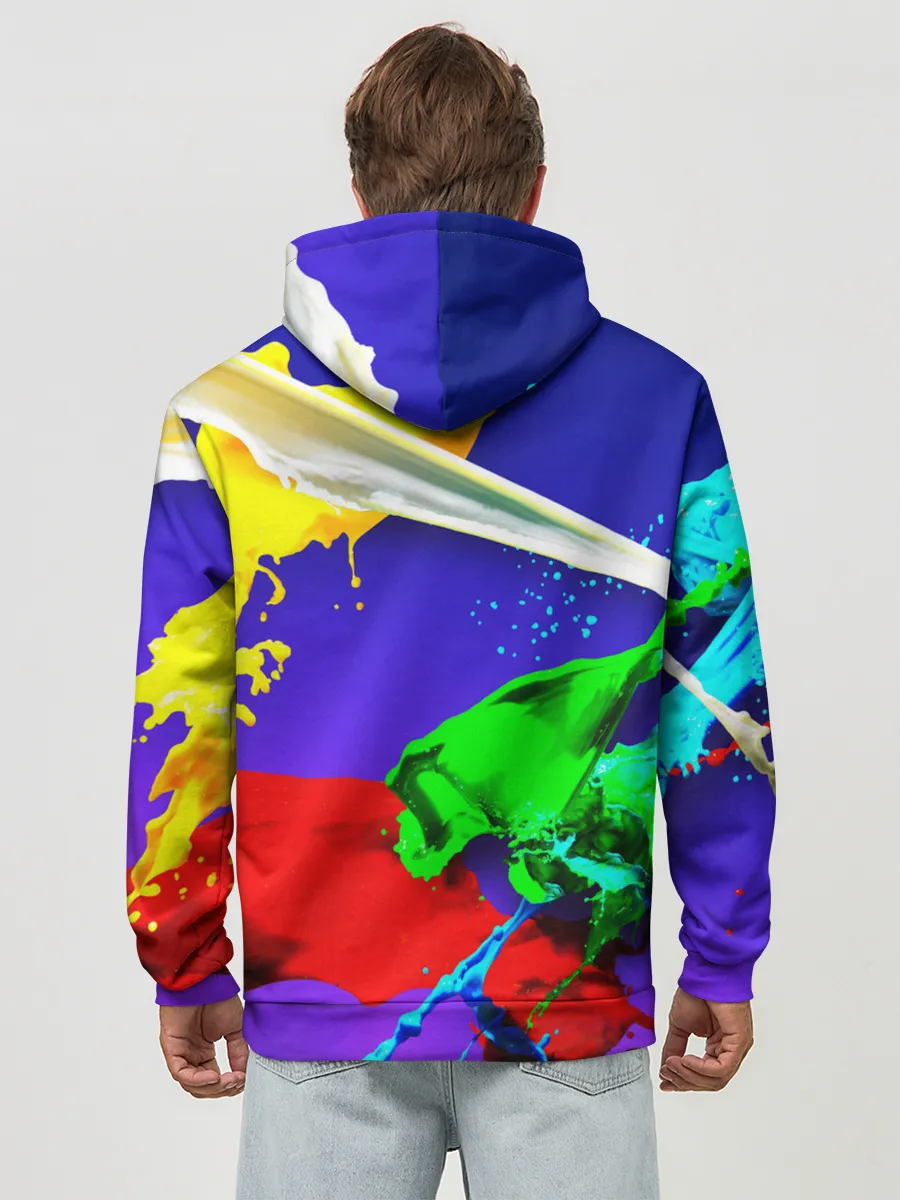 Худи мужской база хлопок / НЕОНОВЫЙ КРАСКИ