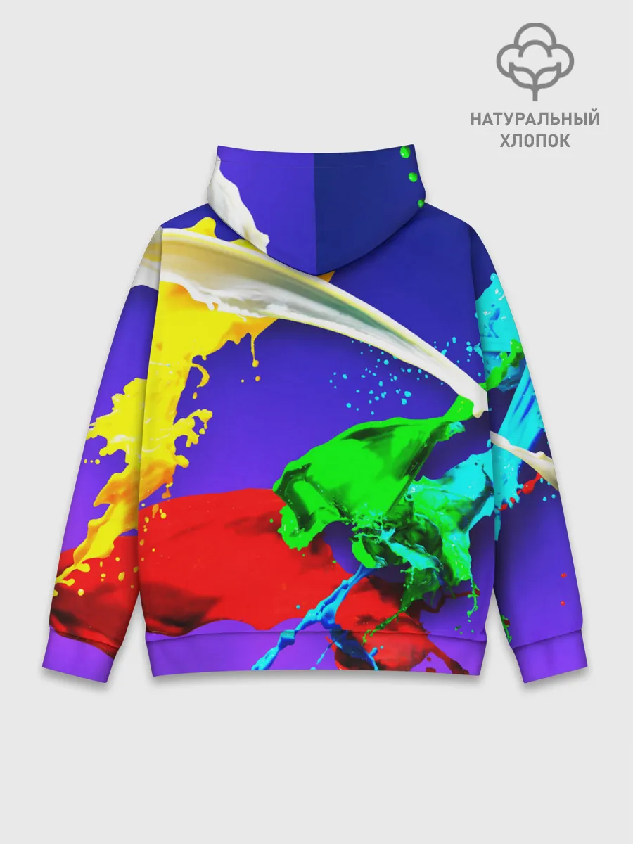 Худи мужской база хлопок / НЕОНОВЫЙ КРАСКИ