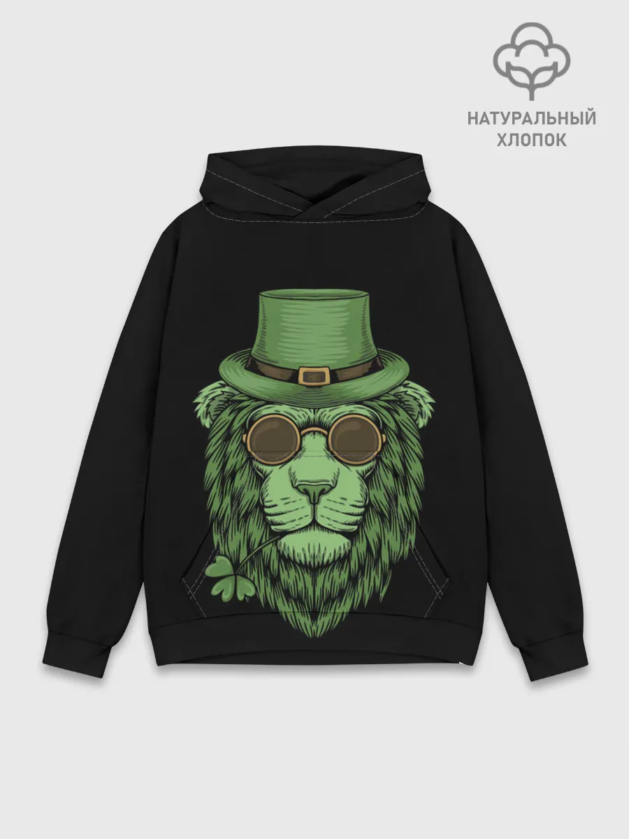 Худи мужской база хлопок / ЛЕВ ИРЛАНДЕЦ