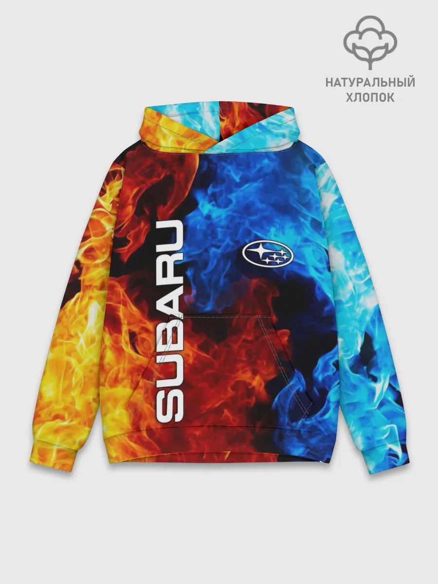 Худи мужской база хлопок / SUBARU