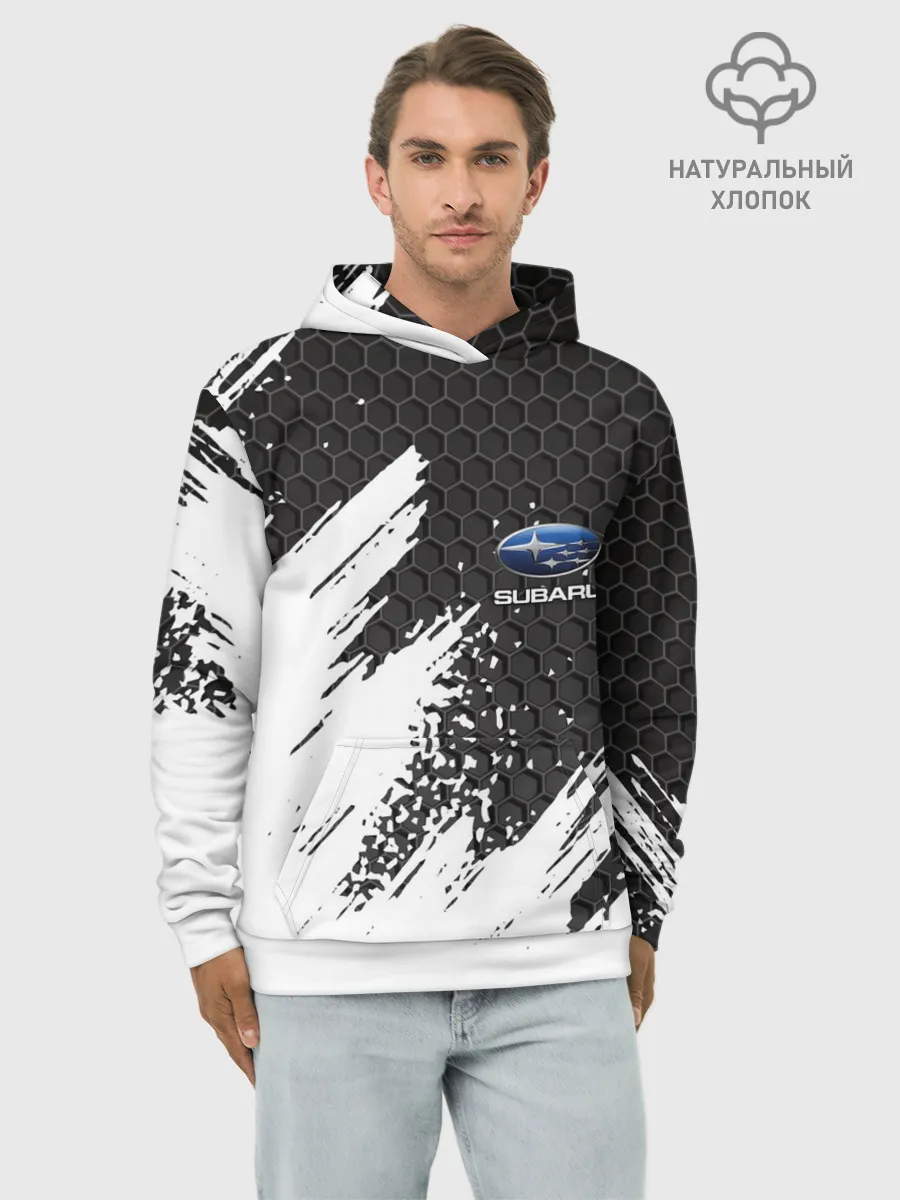 Худи мужской база хлопок / SUBARU