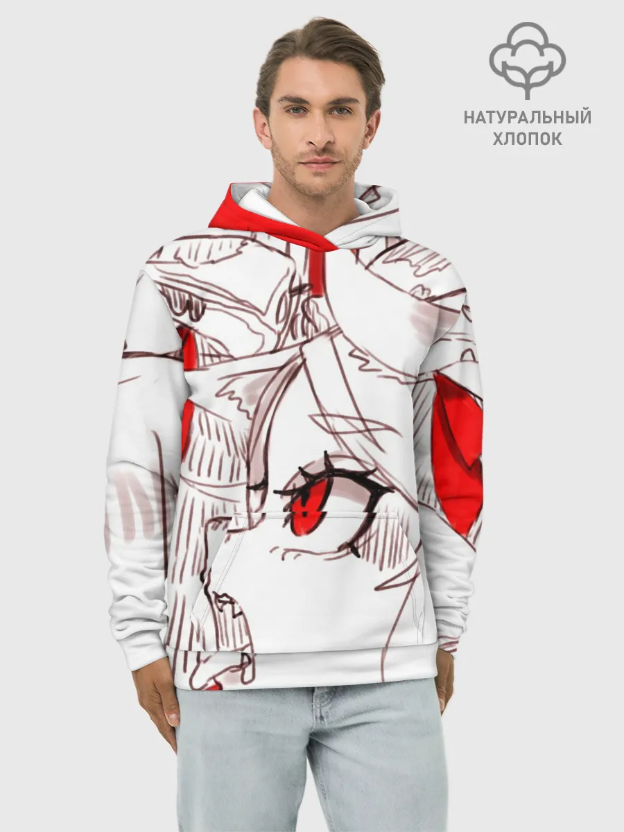 Худи мужской база хлопок / Люцифер. HELLTAKER