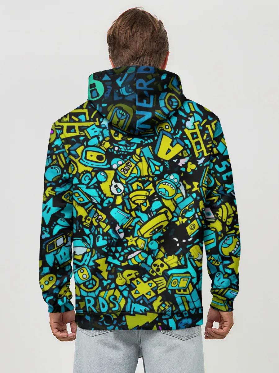 Худи мужской база хлопок / Треш