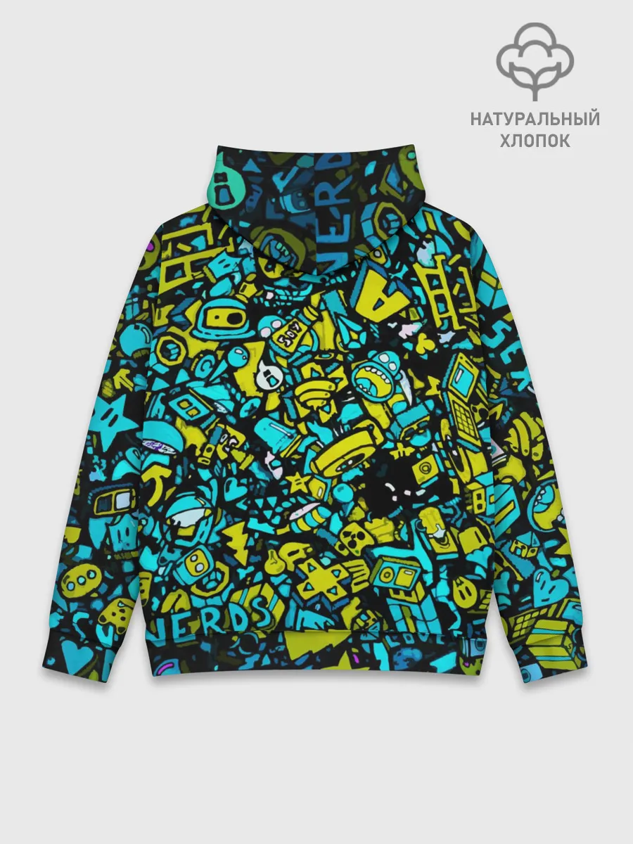 Худи мужской база хлопок / Треш