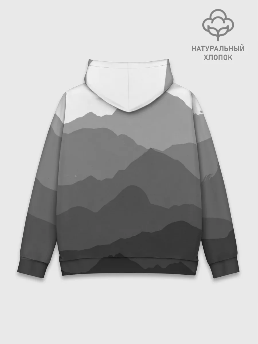 Худи мужской база хлопок / горы