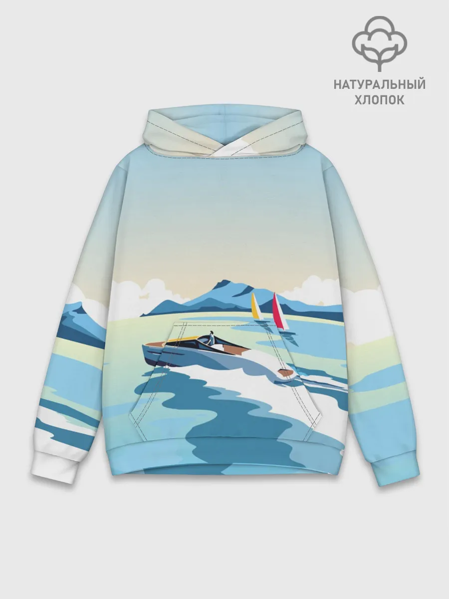 Худи мужской база хлопок / Лето