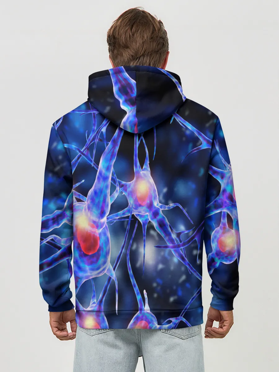 Худи мужской база хлопок / НЕРВЫ