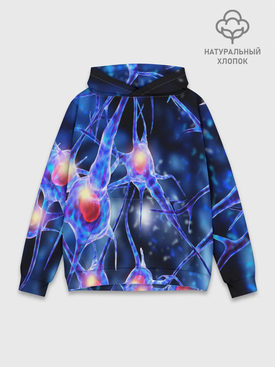 Худи мужской база хлопок / НЕРВЫ