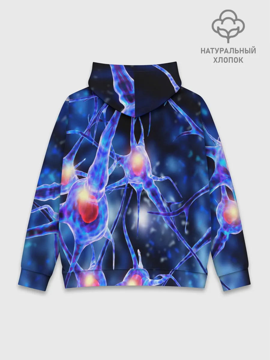 Худи мужской база хлопок / НЕРВЫ