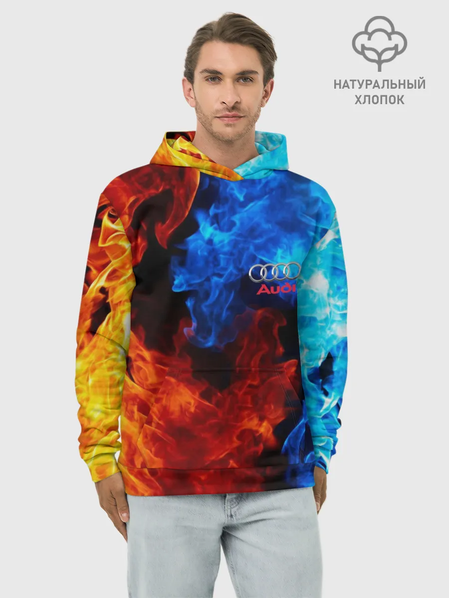 Худи мужской база хлопок / AUDI