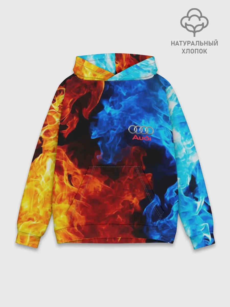 Худи мужской база хлопок / AUDI