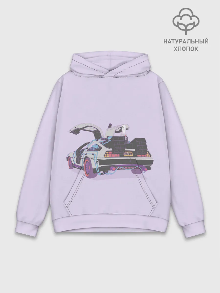 Худи мужской база хлопок / Назад в будущее