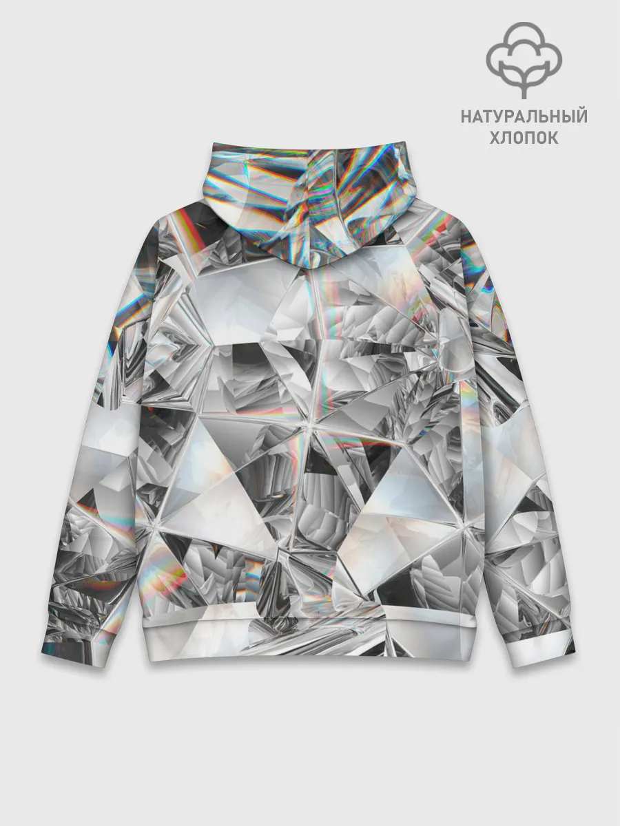 Худи мужской база хлопок / зеркальный калейдоскоп