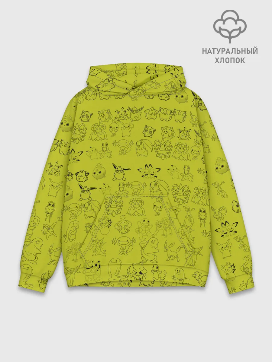 Худи мужской база хлопок / покемоны
