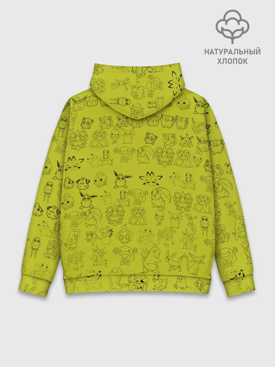 Худи мужской база хлопок / покемоны