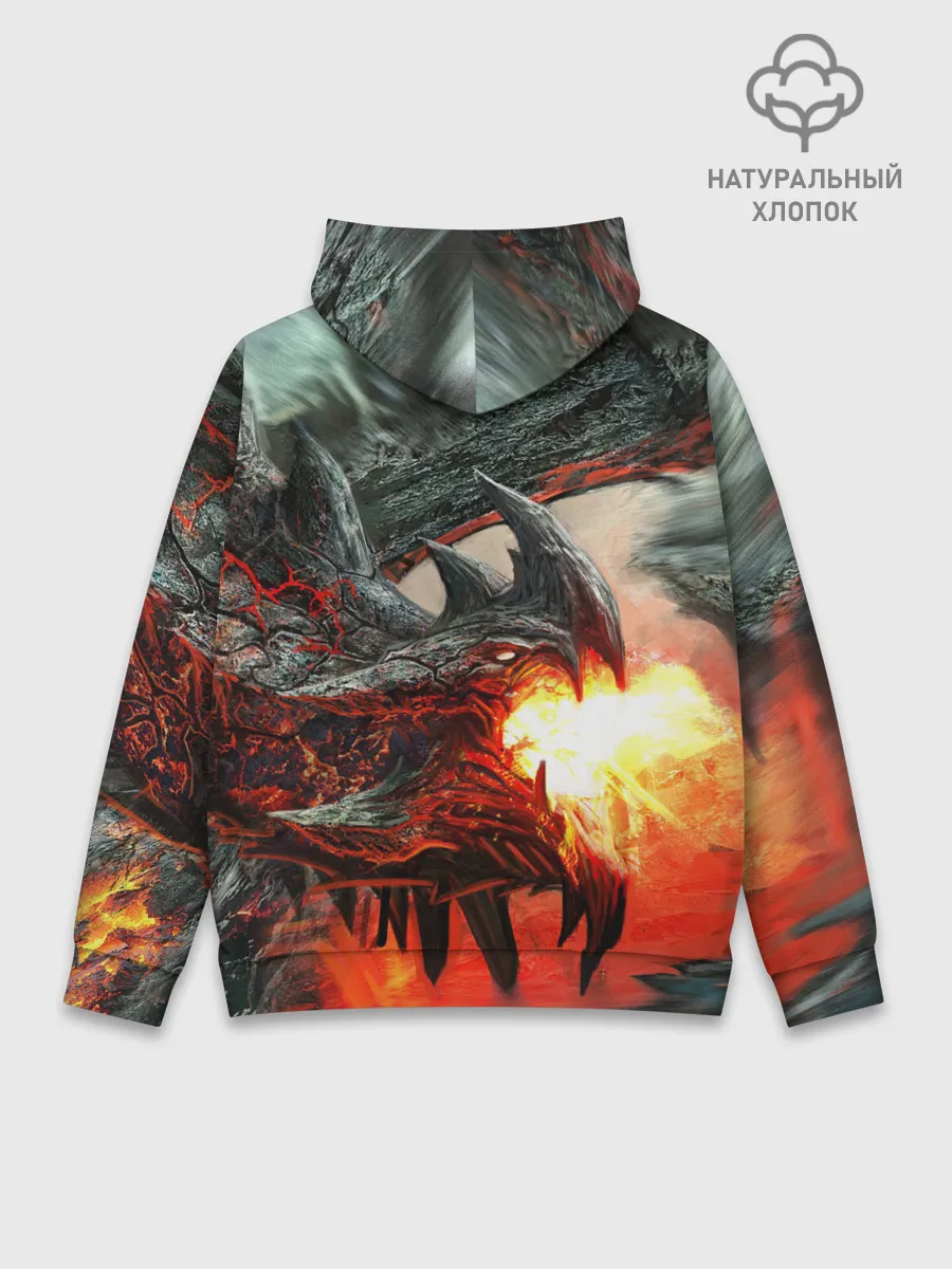 Худи мужской база хлопок / Дракон | Dragon
