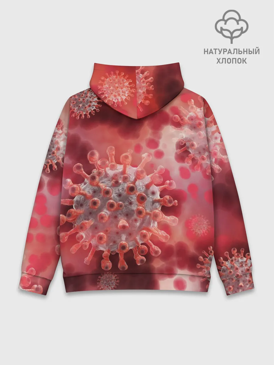 Худи мужской база хлопок / Коронавирус