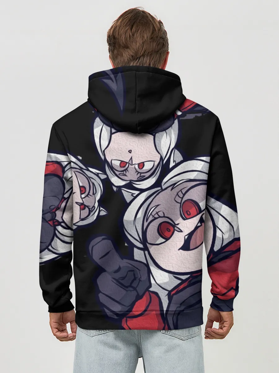 Худи мужской база хлопок / Мультяшные герои Helltaker