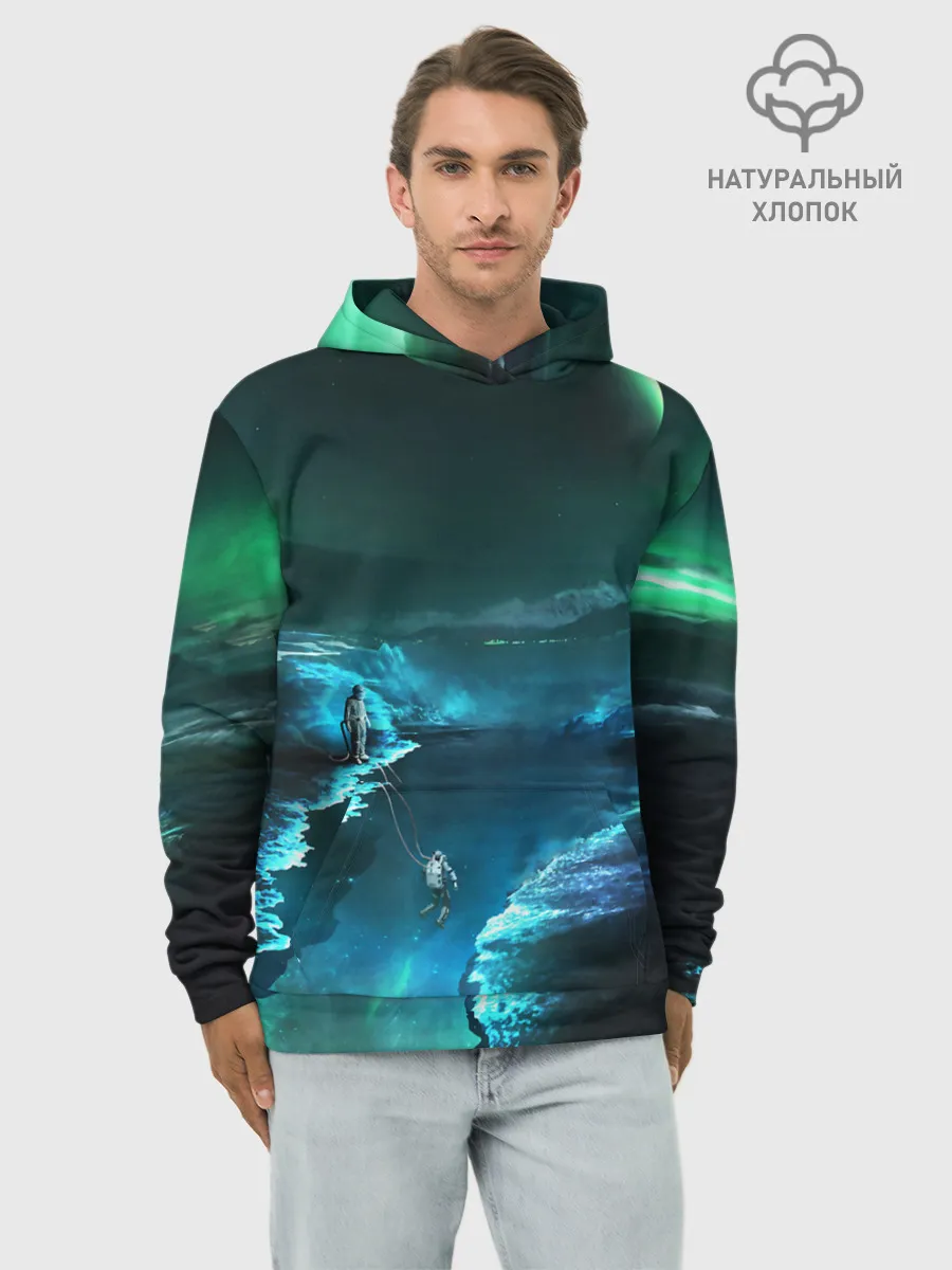 Худи мужской база хлопок / ВЫЖИВШИЙ