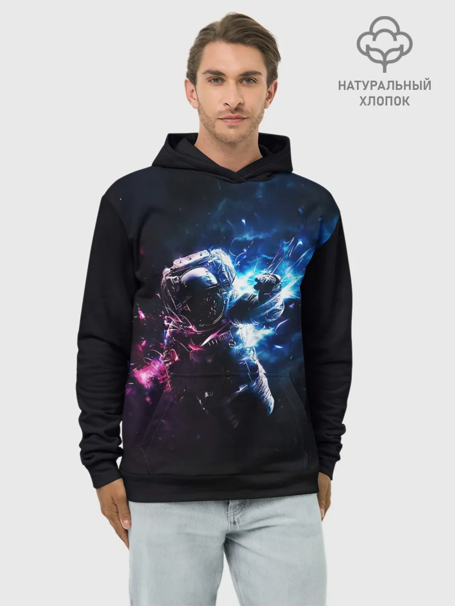 Худи мужской база хлопок / В космосе