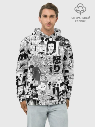 Худи мужской база хлопок / МОБ ПСИХО 100