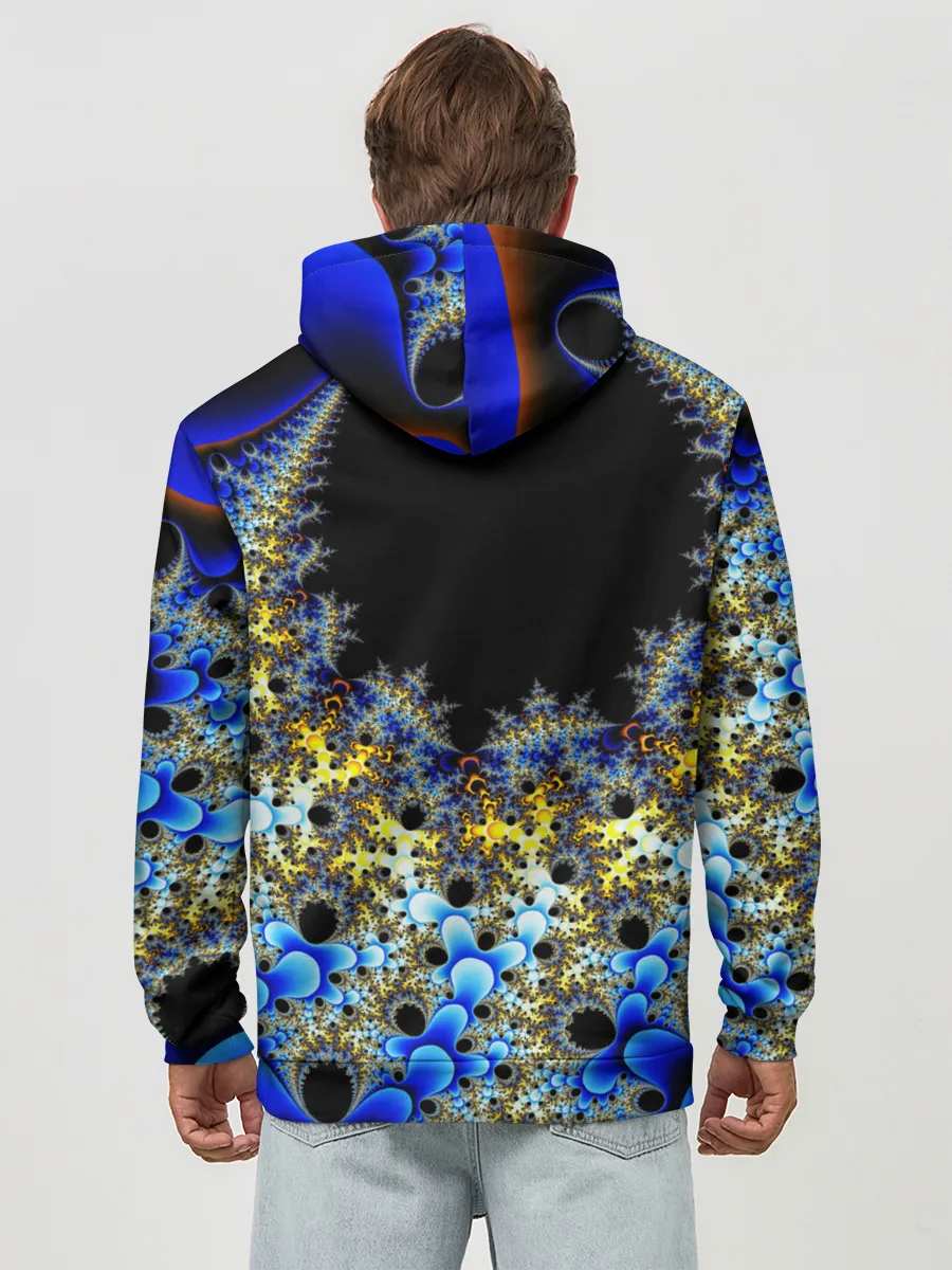 Худи мужской база хлопок / Фрактальная материя l Fractal