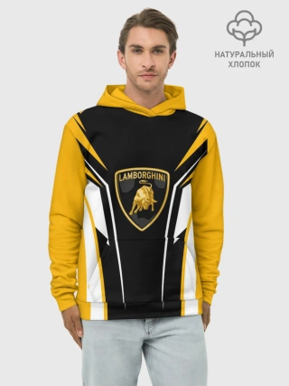Худи мужской база хлопок / Ламборгини Форма
